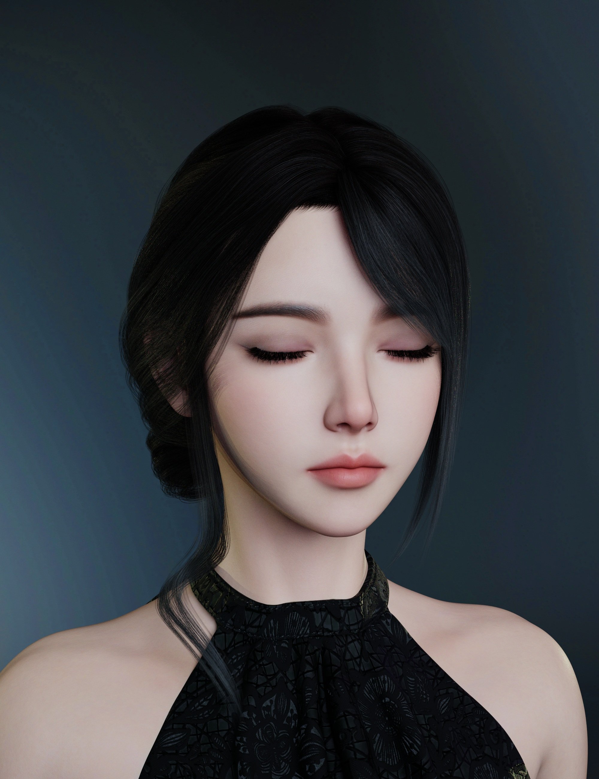 Noki Lotusfall Hair for Genesis 9