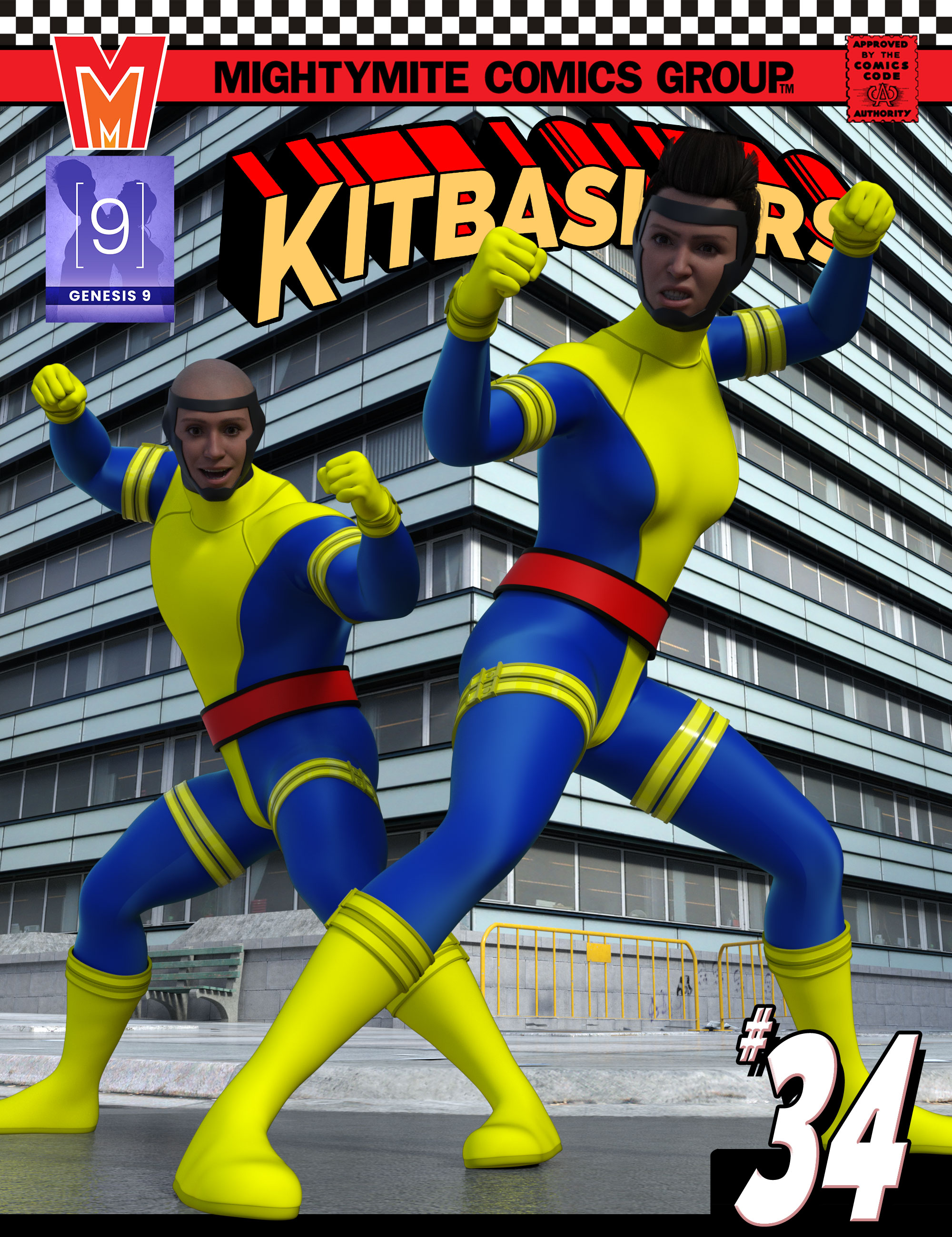 Kitbashers 034 MMGenesis 9 by: MightyMite, 3D Models by Daz 3D