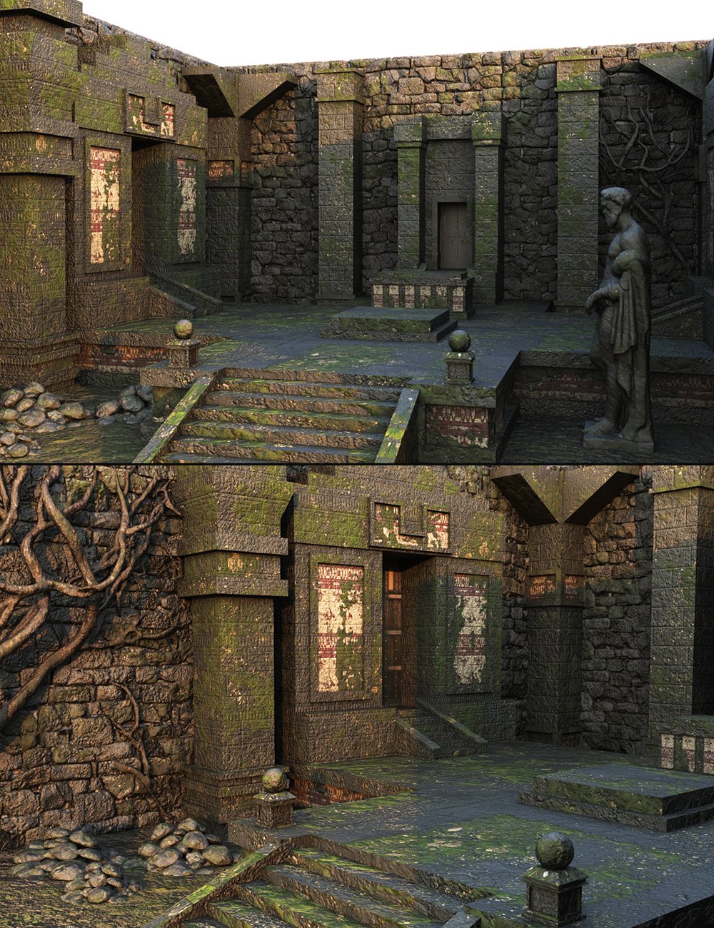 Aztec Temple Ruins by: Tesla3dCorp, 3D Models by Daz 3D