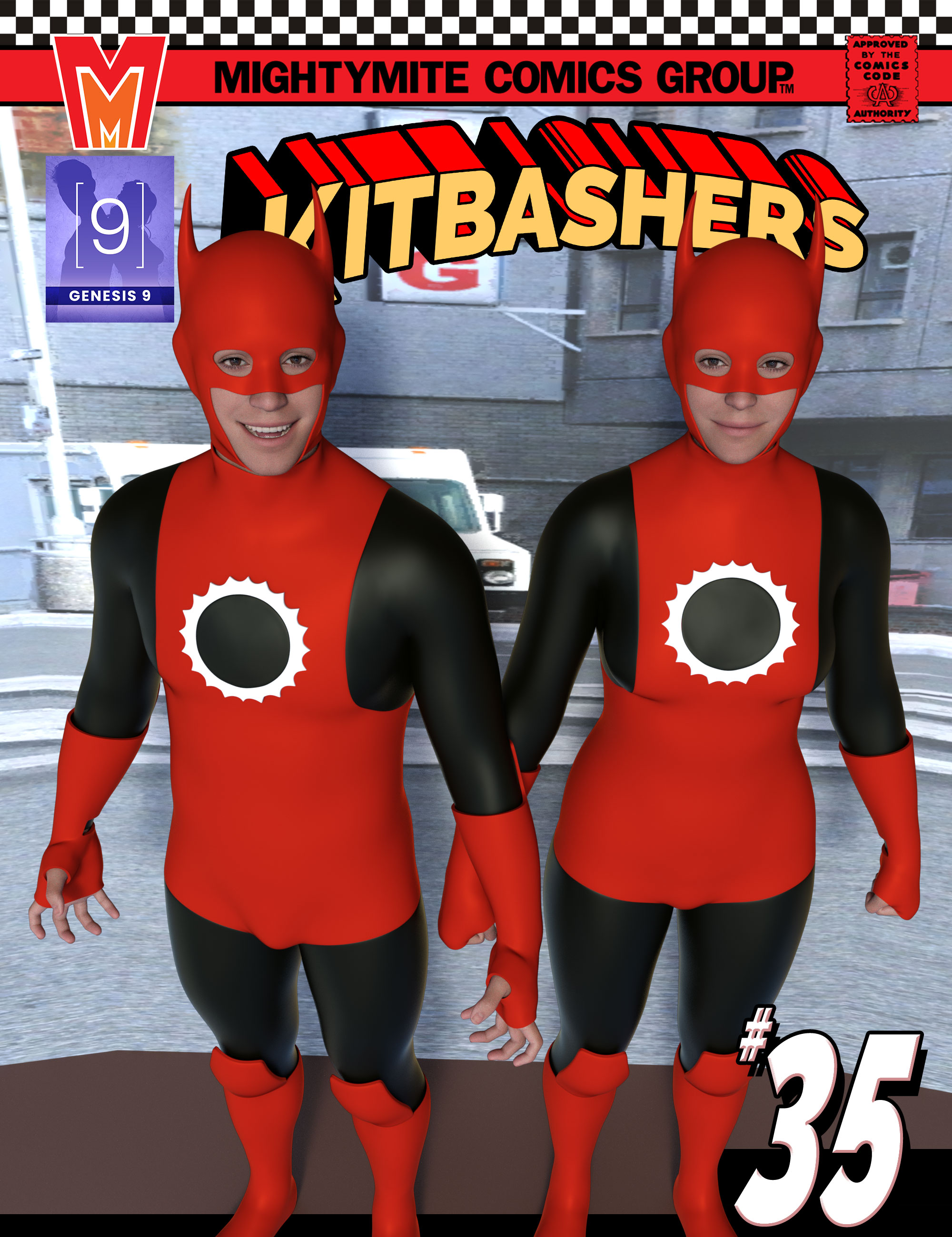 Kitbashers 035 MMGenesis 9 by: MightyMite, 3D Models by Daz 3D