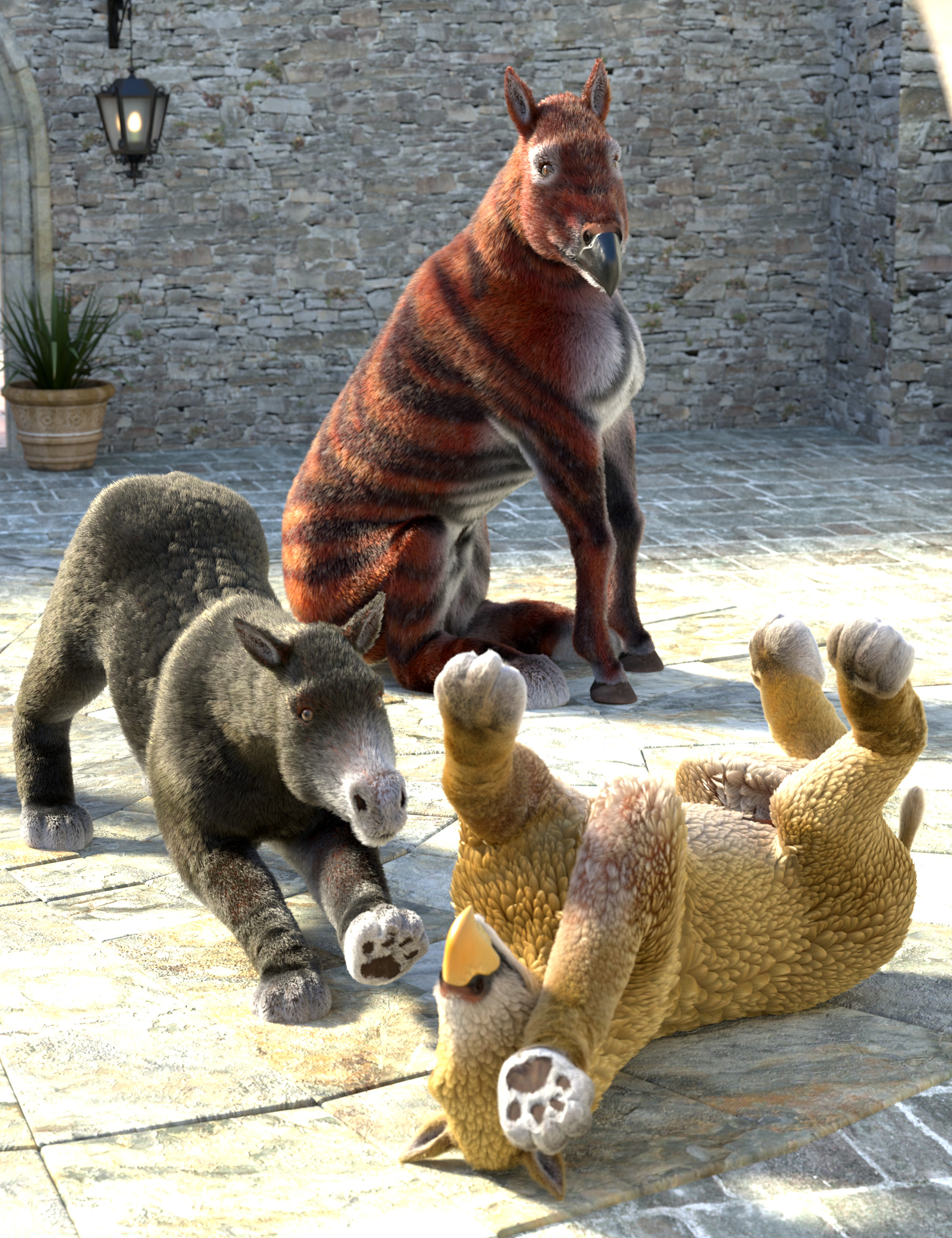 Oso Hippochera for Daz Horse 3 by: Oso3D, 3D Models by Daz 3D