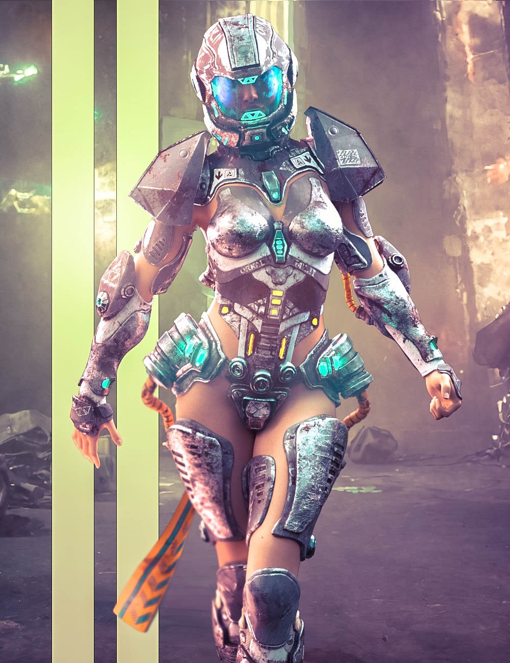 dForce Orkal Mk.II Armor for Genesis 9