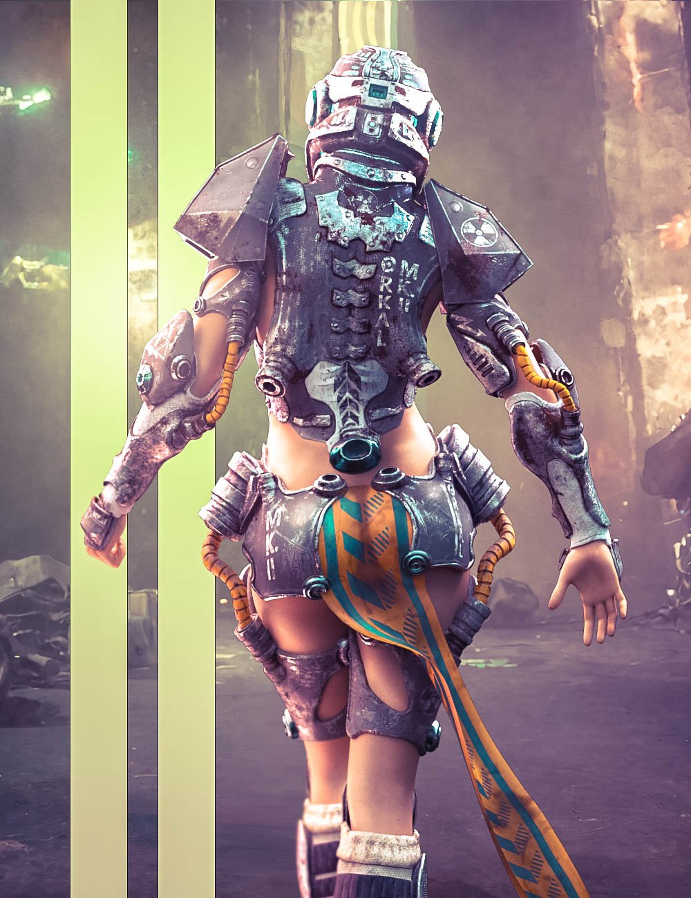 dForce Orkal Mk.II Armor for Genesis 9