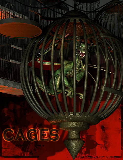 Cages by: The AntFarm, 3D Models by Daz 3D