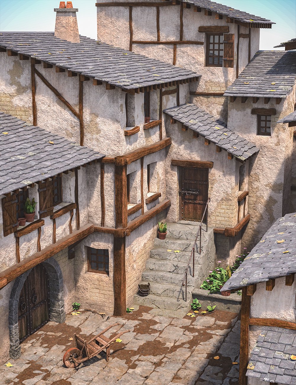 Bound Courtyard by: Monyto, 3D Models by Daz 3D