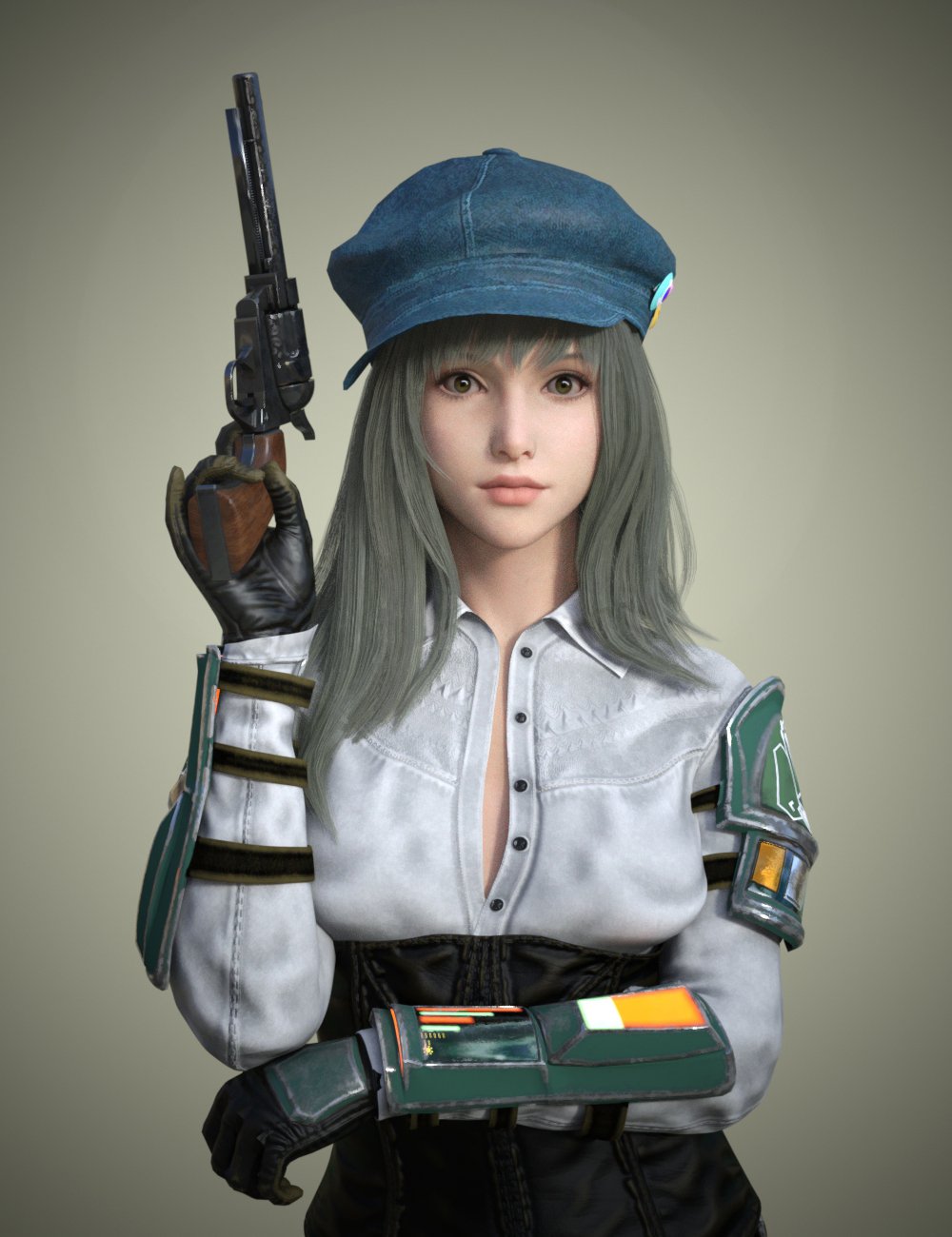 KuJ Revolver and Poses for Genesis 9