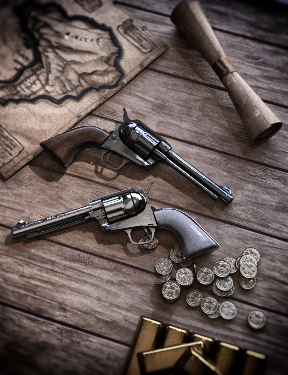 KuJ Revolver and Poses for Genesis 9