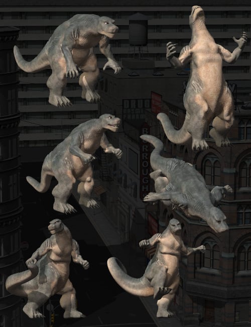 Kaiju The Giant Monster Kaiju The Giant Monster by: Valandar, 3D Models by Daz 3D