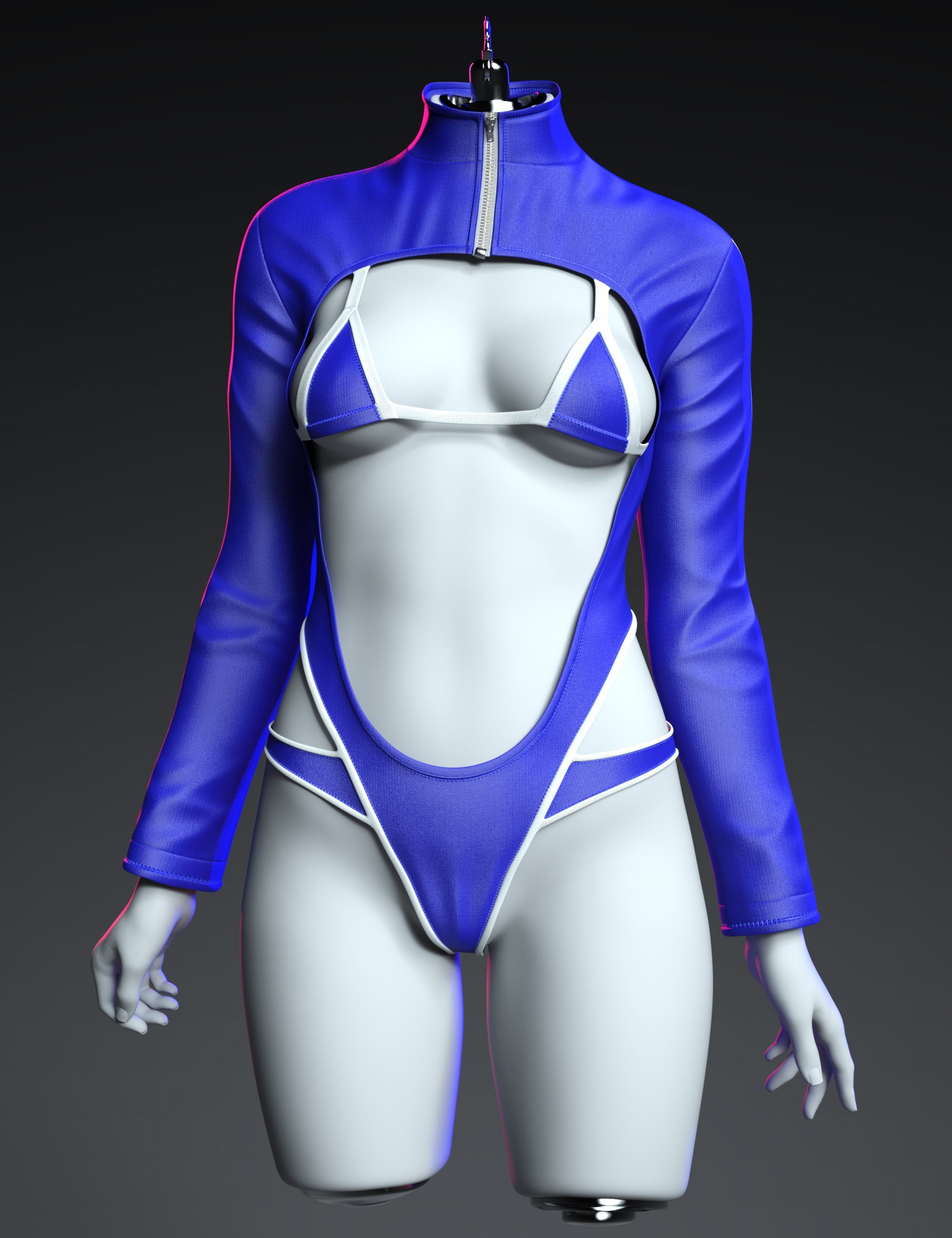 dForce GN Long Sleeve Sukumizu for Genesis 9, 8.1, and 8 Female