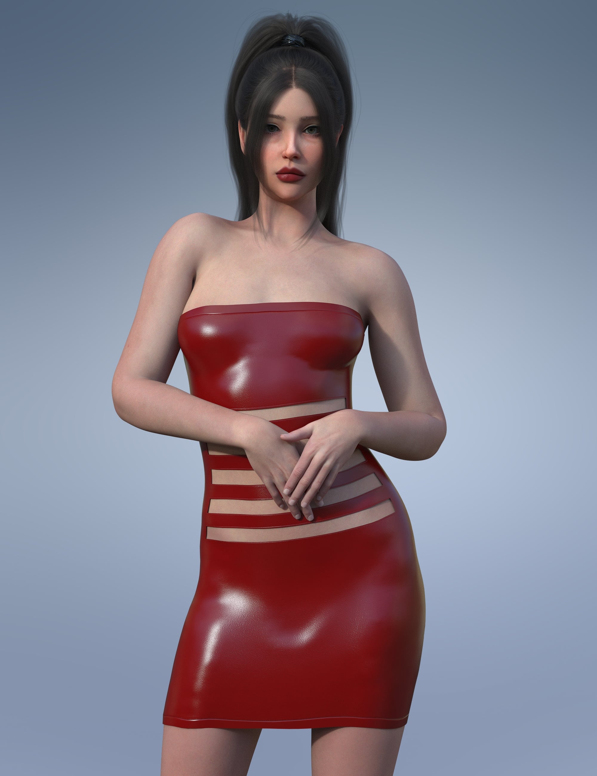 MbM dForce Bewitching Bodycon Dress for Genesis 9 by: Heatherlly, 3D Models by Daz 3D