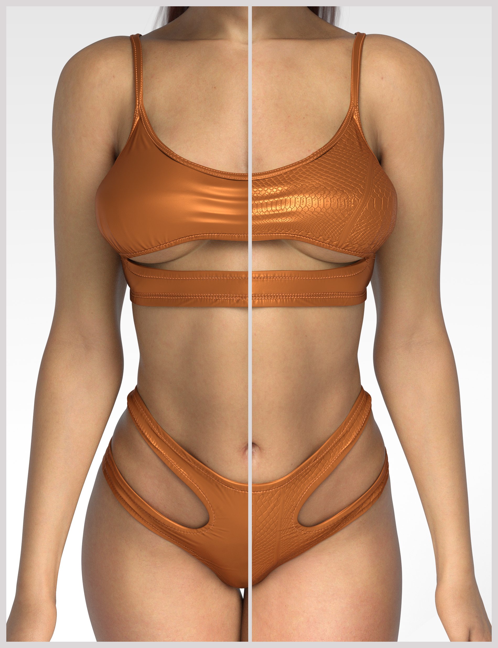 X-Fashion Blade Leather Outfit for Genesis 9 and 8, 8.1 Female