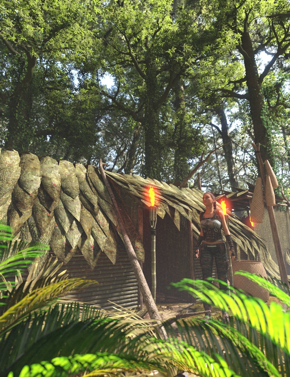 Jungle Storage Huts 1