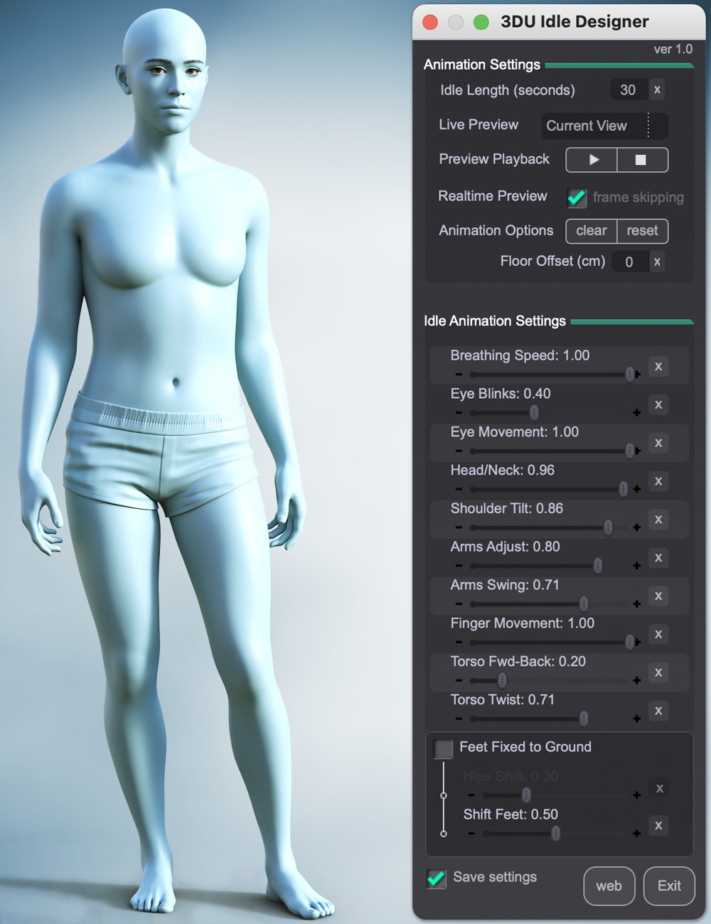 3DU Idle Designer for Genesis 9 by: 3D Universe, 3D Models by Daz 3D