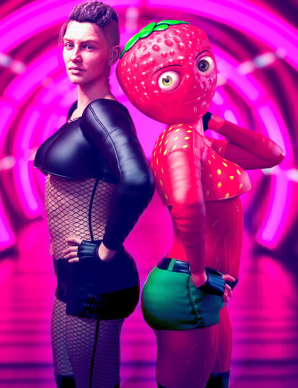 M3D Strawbellina Outfit for Genesis 9