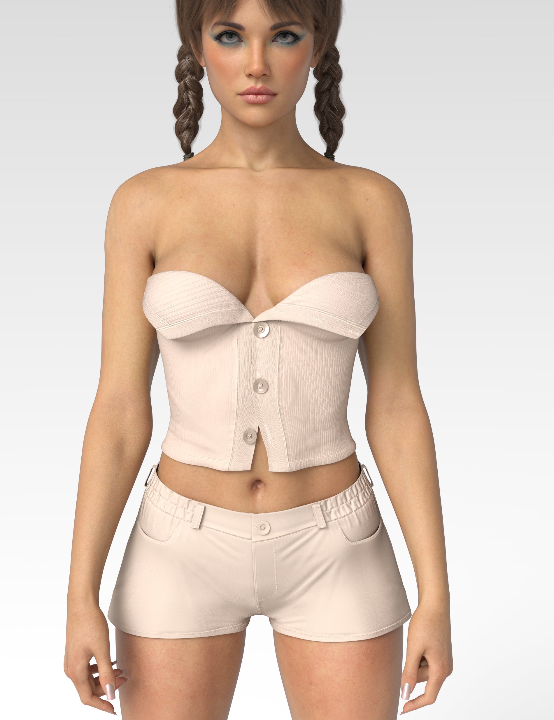 X-Fashion Brunch Babe Set for Genesis 9 and 8, 8.1 Female by: xtrart-3d, 3D Models by Daz 3D