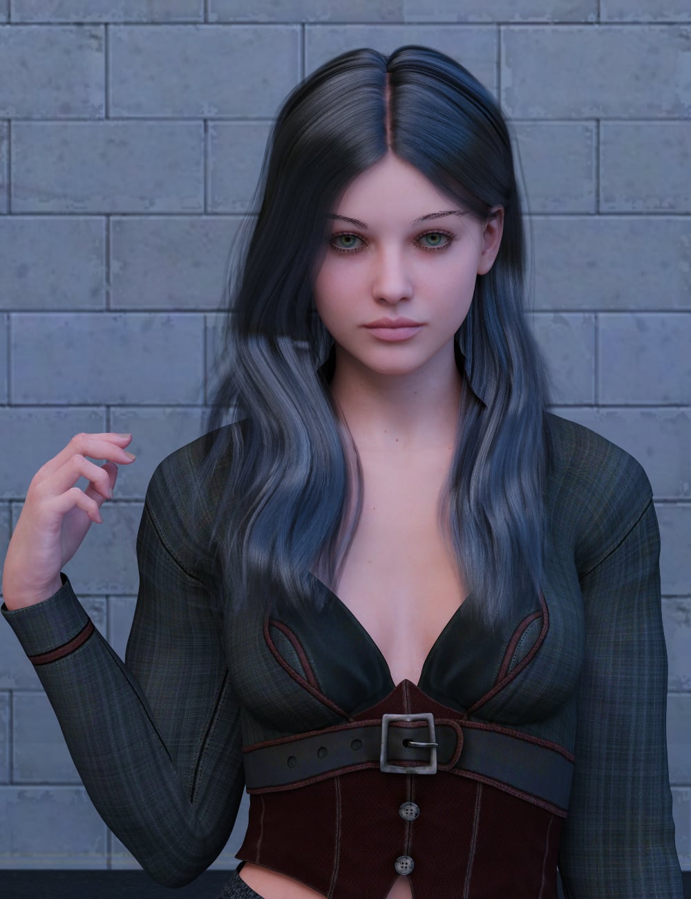 MGAB Dilara HD for Genesis 9 by: MarcosGAB, 3D Models by Daz 3D