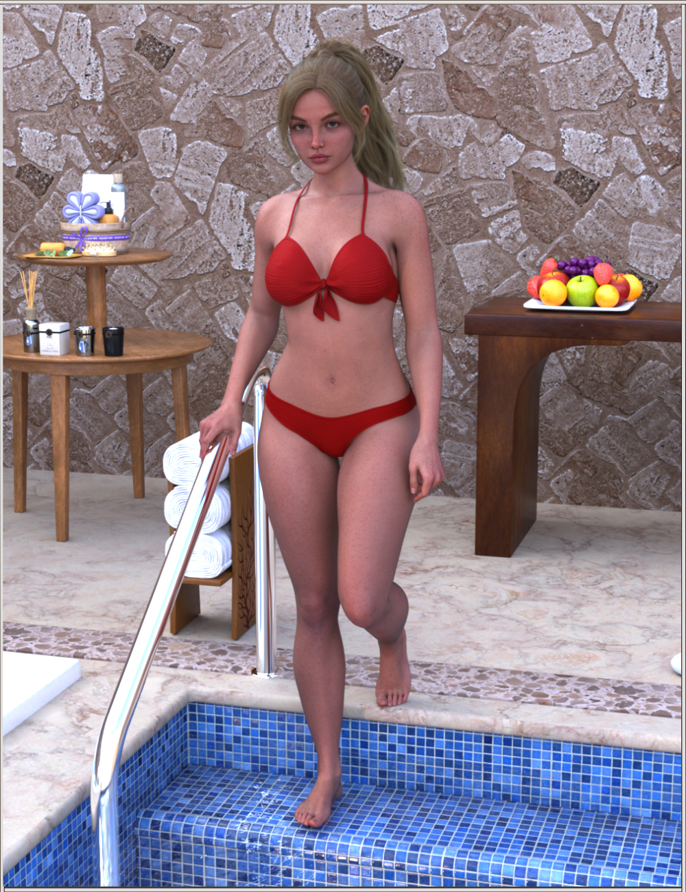 FG Holiday Spa Poses for Genesis 9