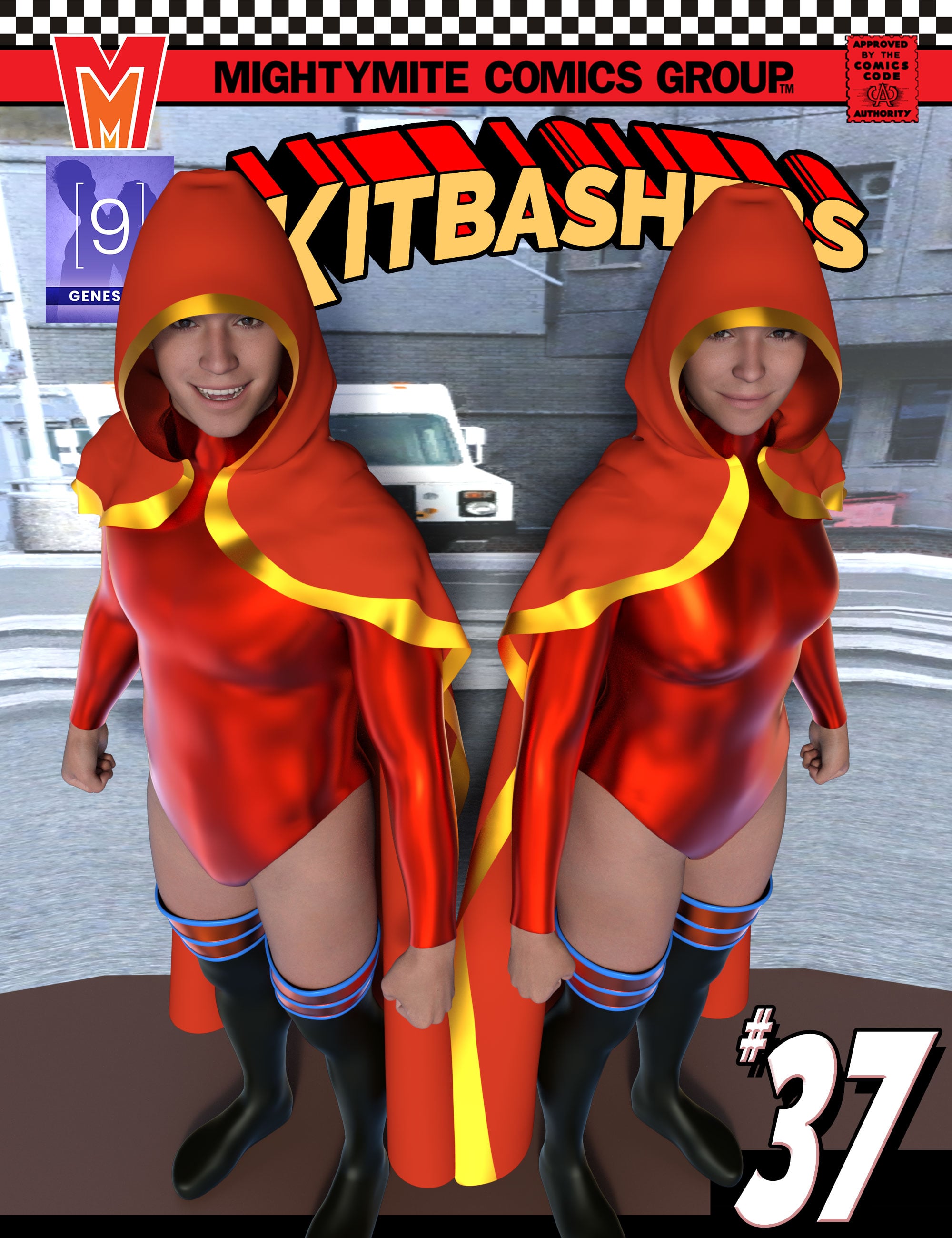 Kitbashers 037 MMGenesis 9 by: MightyMite, 3D Models by Daz 3D