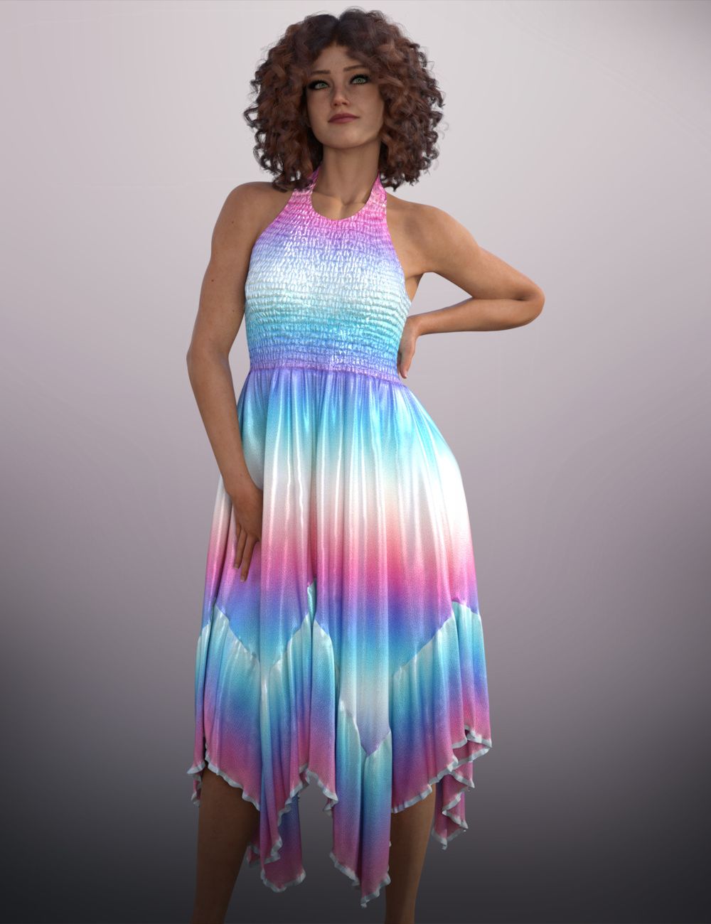 dForce Rainbow Sorbet for Genesis 9 and 8 Female by: ~Wolfie~, 3D Models by Daz 3D