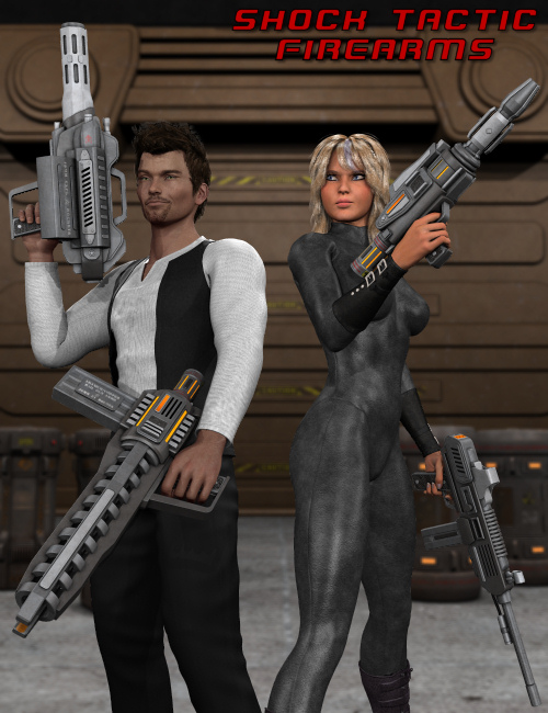 Shock Tactic Firearms by: Nightshift3D, 3D Models by Daz 3D