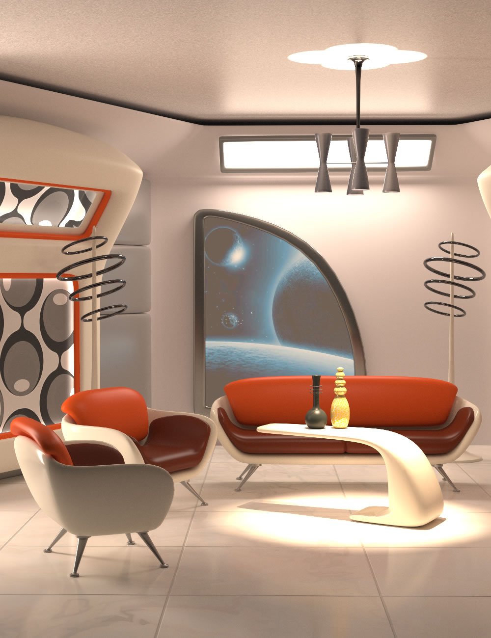 Hanging Out Retro Space Lounge by: SilvaAnt3d, 3D Models by Daz 3D