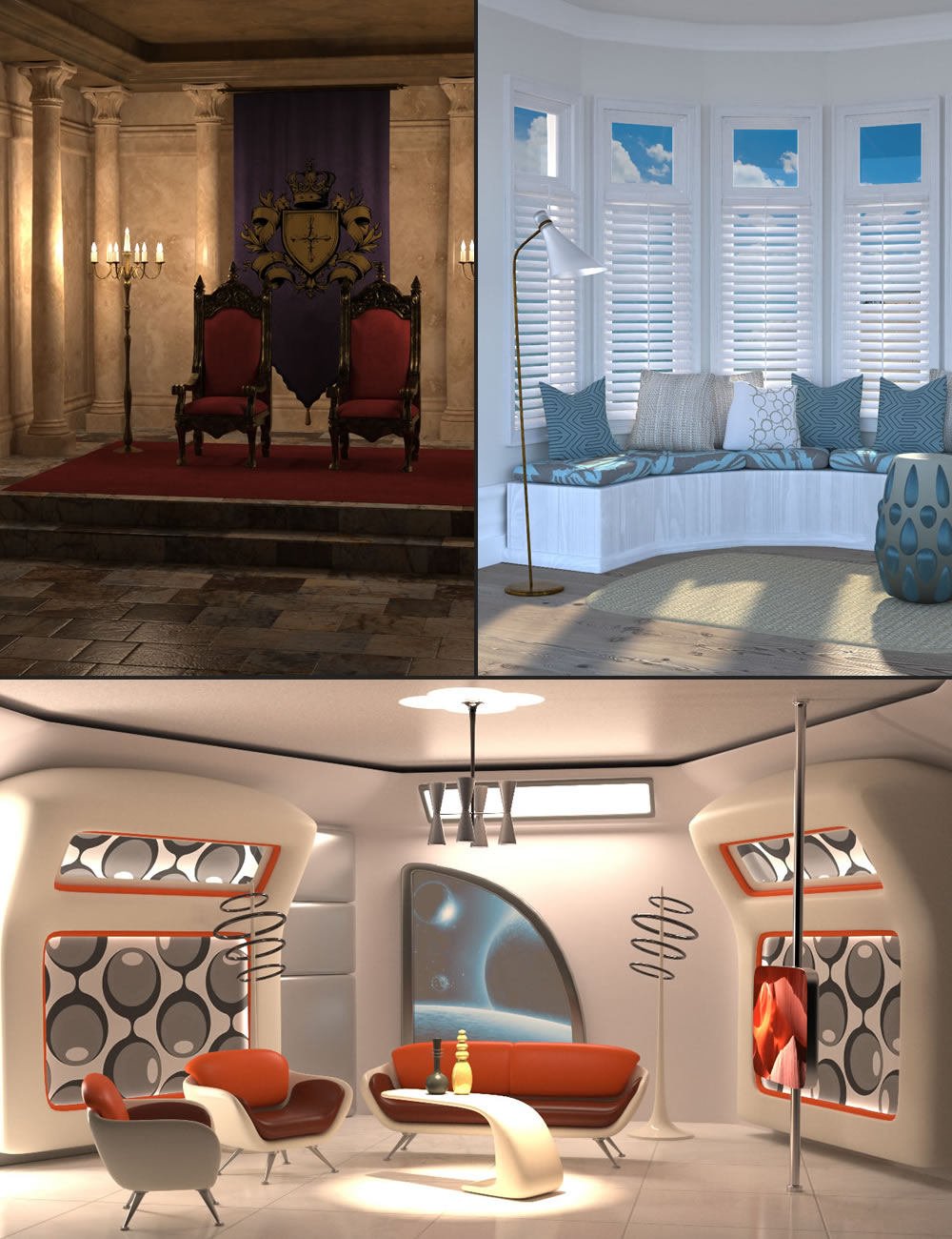 Hanging Out Bundle by: SilvaAnt3d, 3D Models by Daz 3D