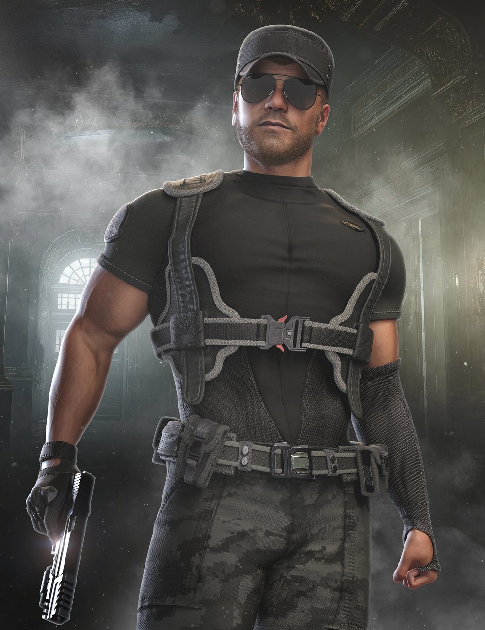 AJC Sentinel Recon Outfit For Genesis 9 by: adeilsonjc, 3D Models by Daz 3D