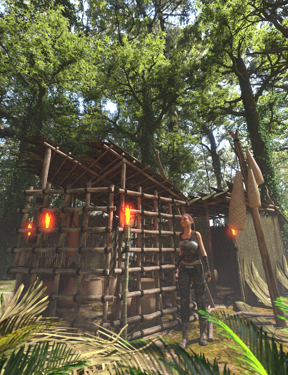 Jungle Storage Huts 2