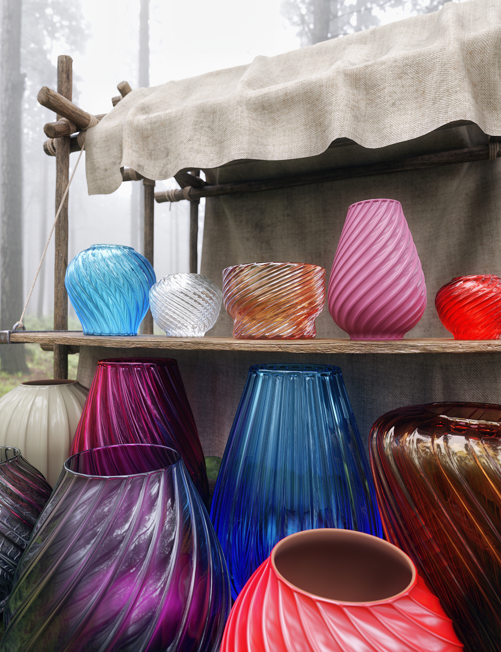 MMX Pretty Pottery by: Mattymanx, 3D Models by Daz 3D