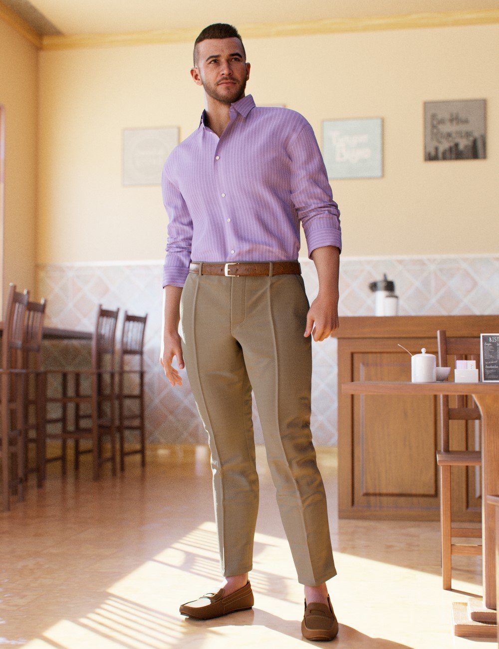 MI Masculine Summer Casual Outfit for Genesis 9