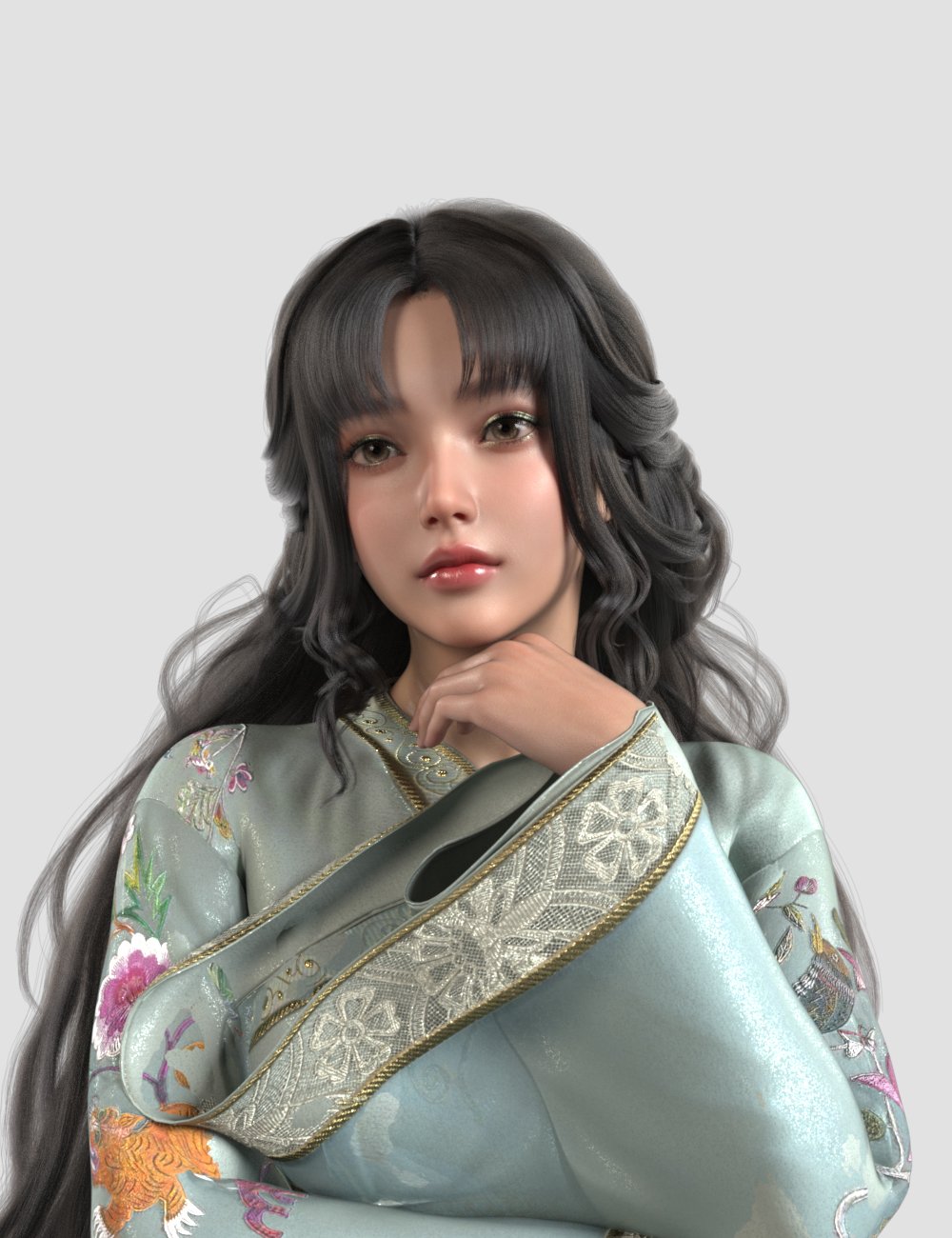 dForce XYZ YA Hair for Genesis 9