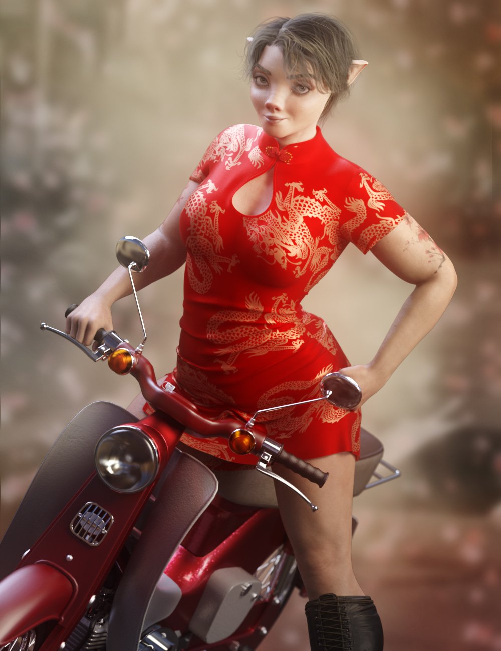 Oinkomi for Genesis 9 by: RawArt, 3D Models by Daz 3D