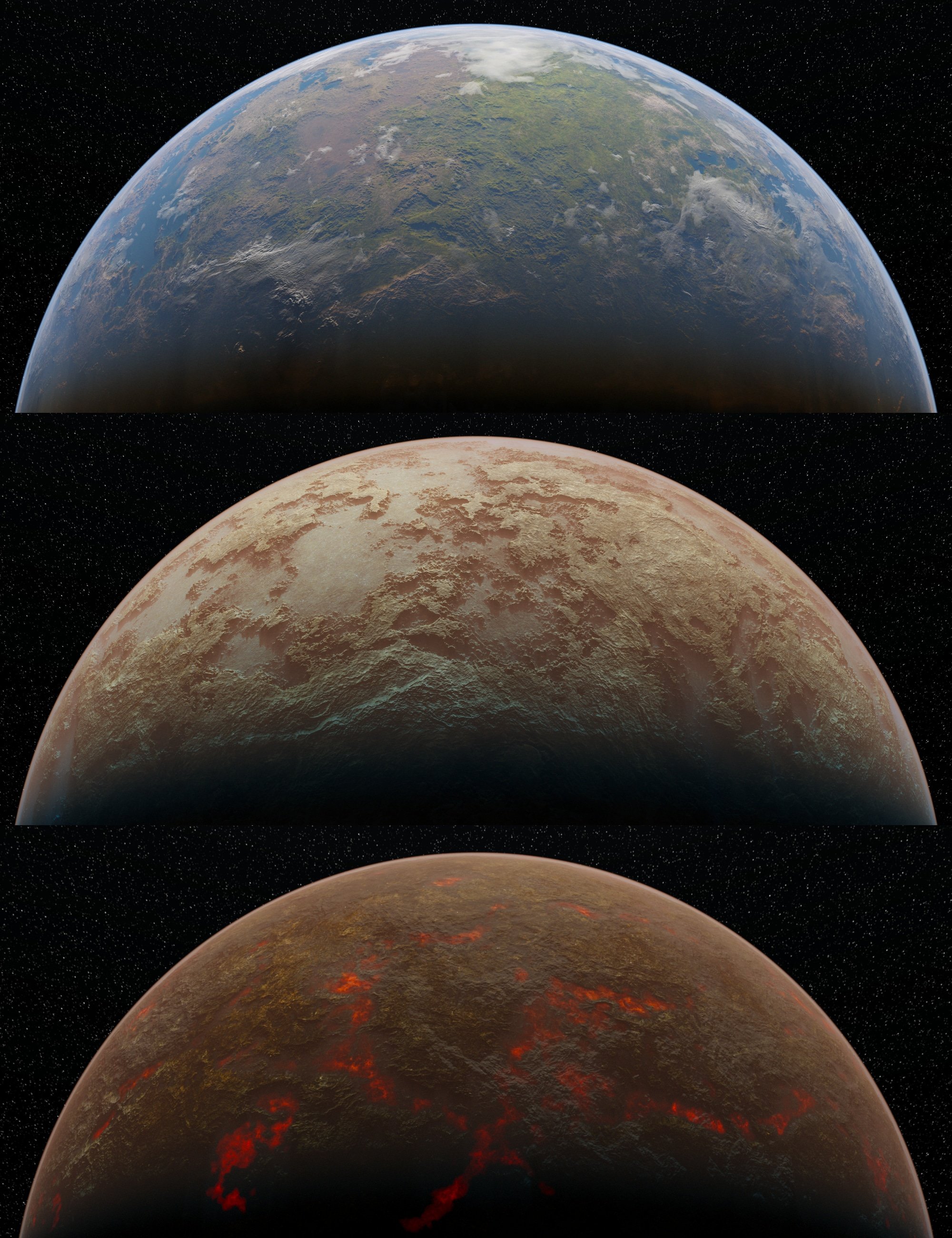 The Dying Planet by: DimensionTheory, 3D Models by Daz 3D