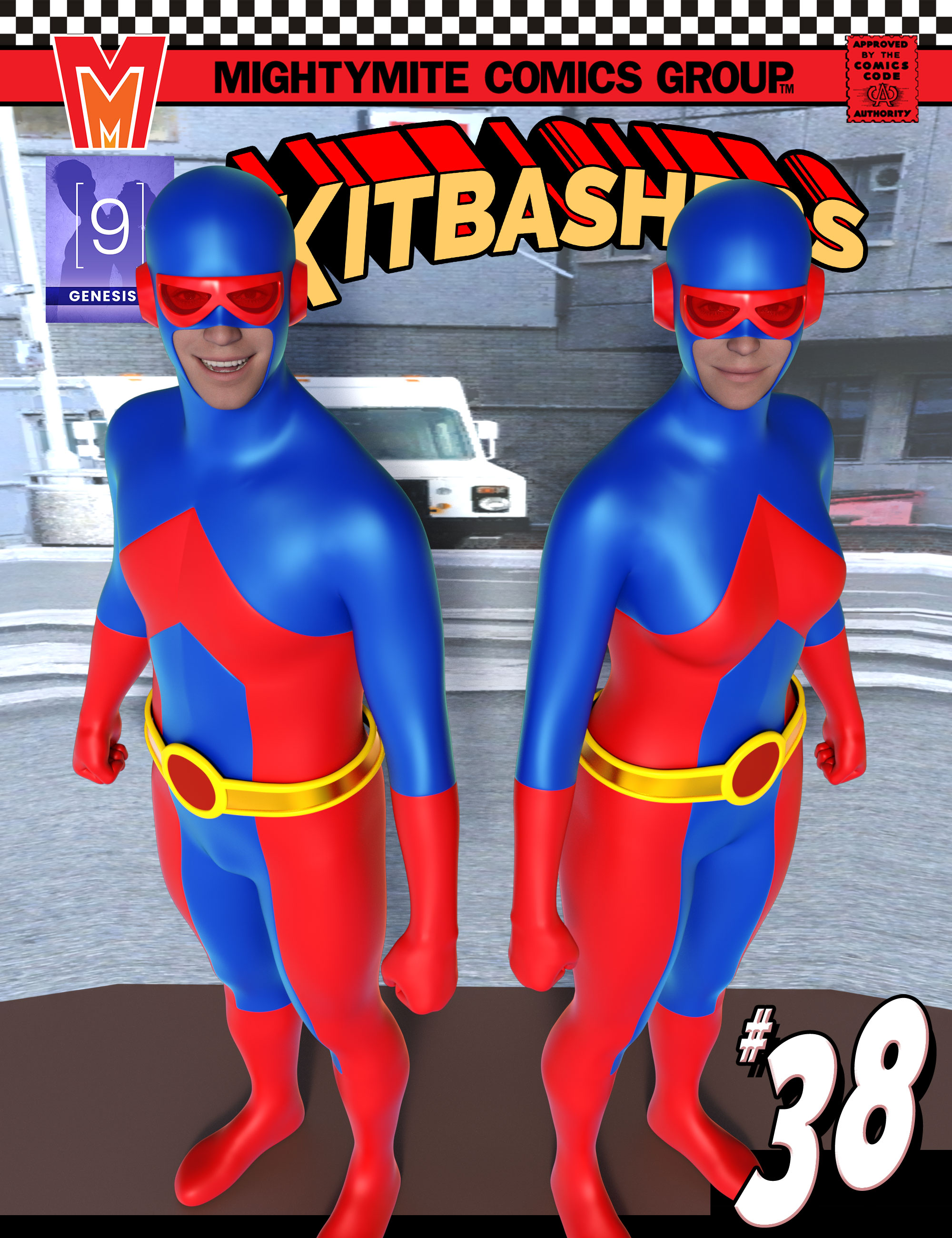 Kitbashers 038 MMGenesis 9 by: MightyMite, 3D Models by Daz 3D