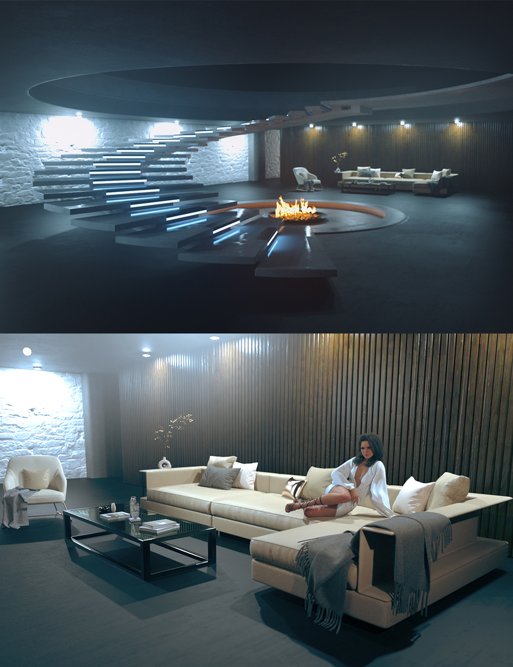 CRS02 Spiral Stairs Room