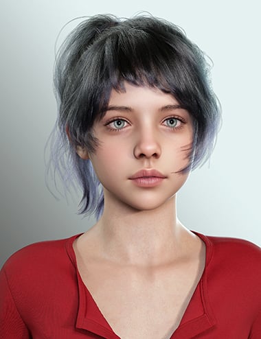 dForce Lively Ponytail Hair for Genesis 9 | Daz 3D