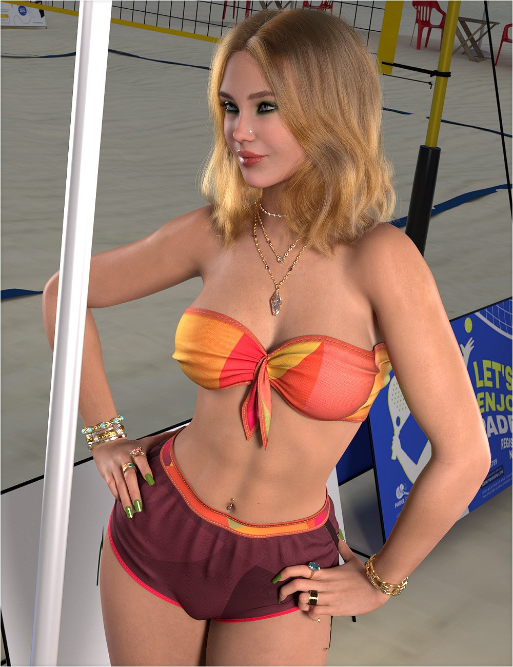 Workout Textures for dForce Cooling Outfit