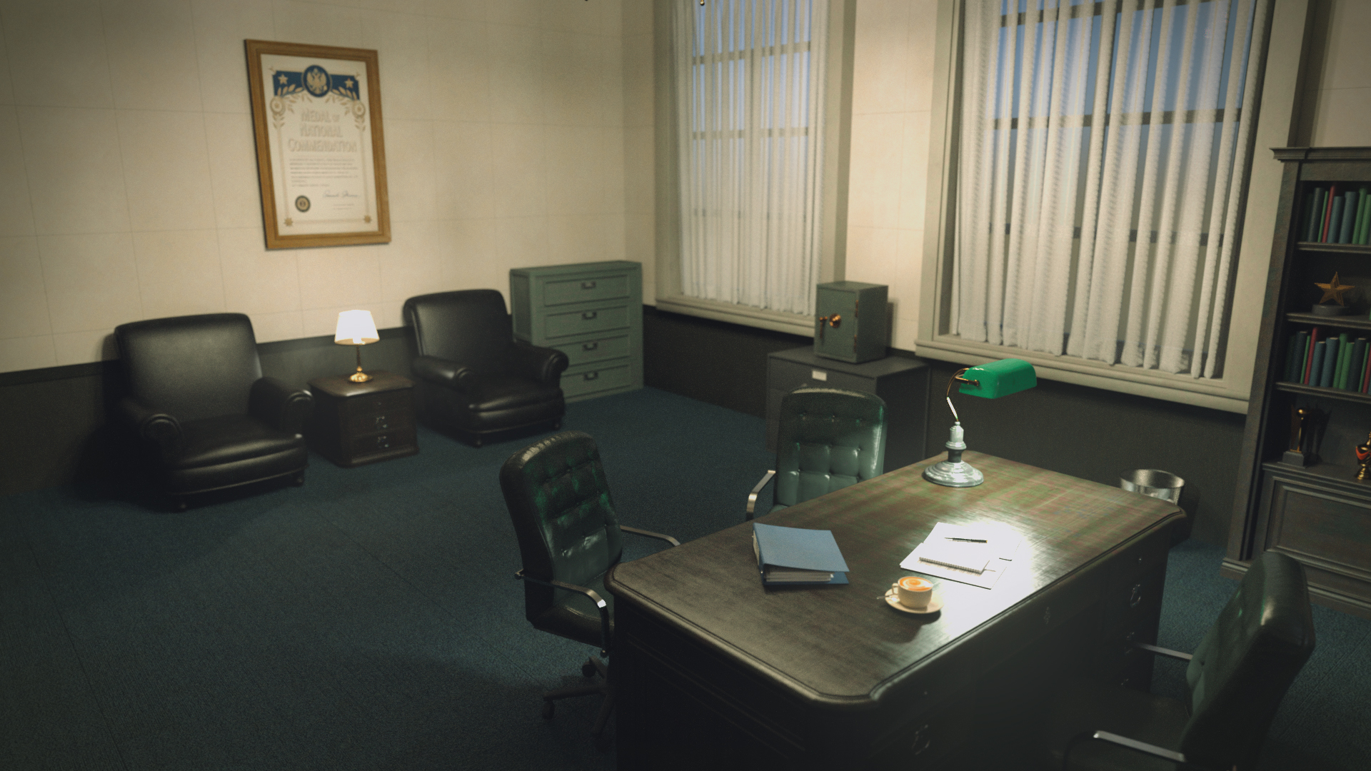 Military Office Room Scene | Daz 3D
