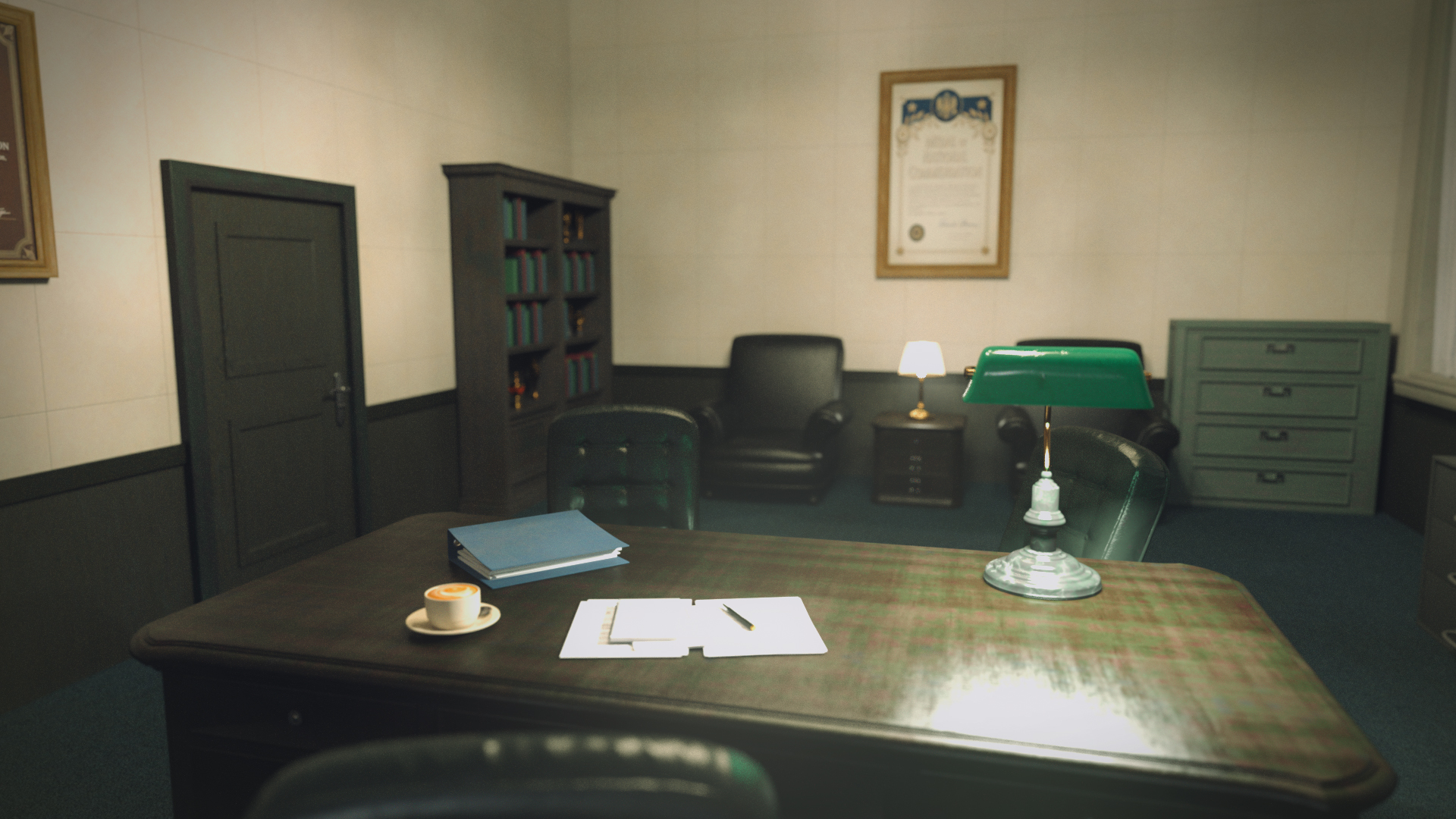 Military Office Room Scene | Daz 3D
