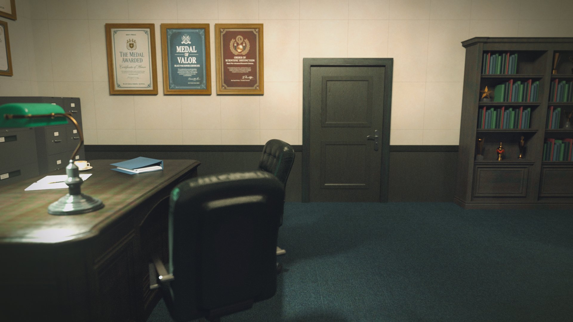 Military Office Room Scene