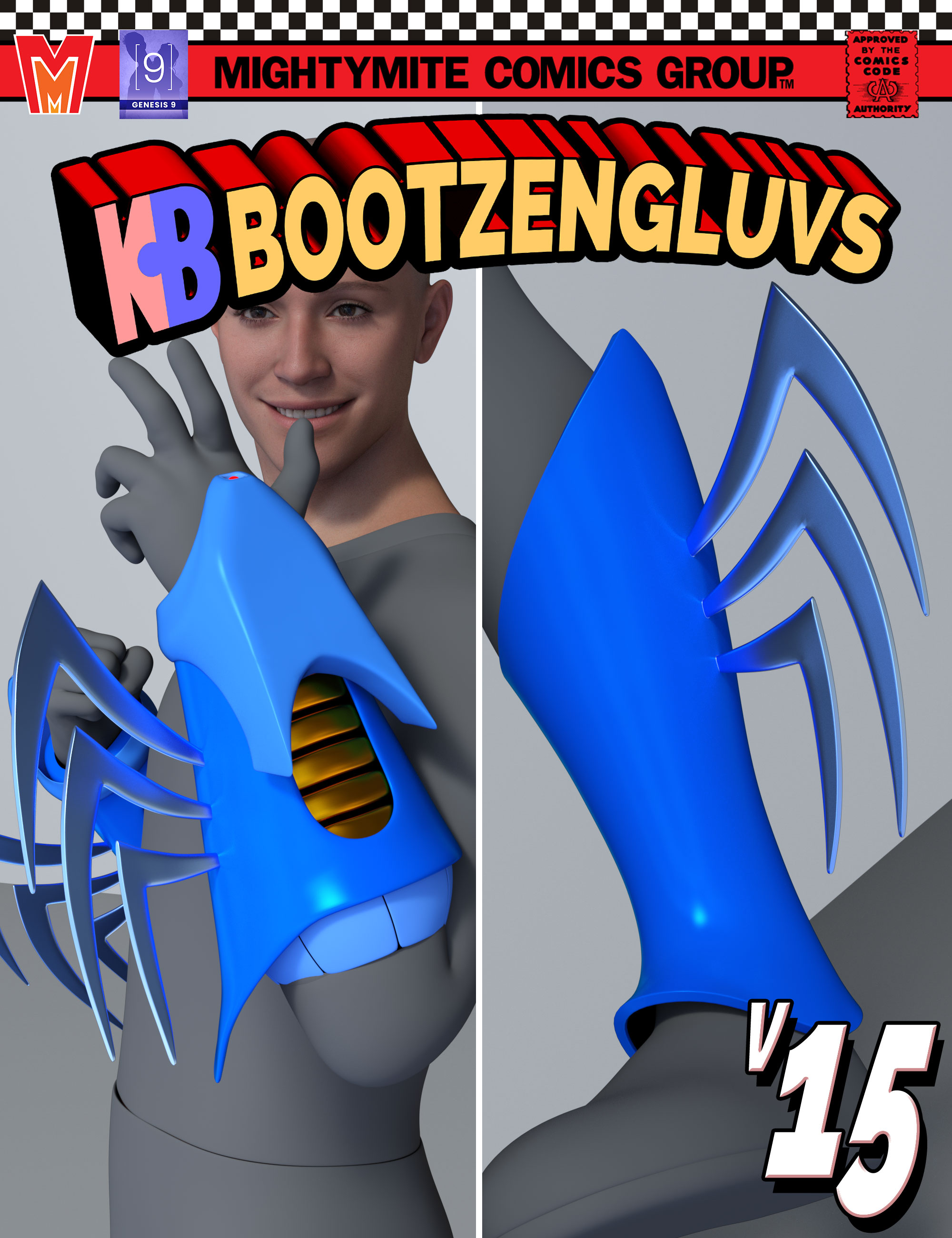 Bootzengluvs v015 MMKBGenesis 9 by: MightyMite, 3D Models by Daz 3D