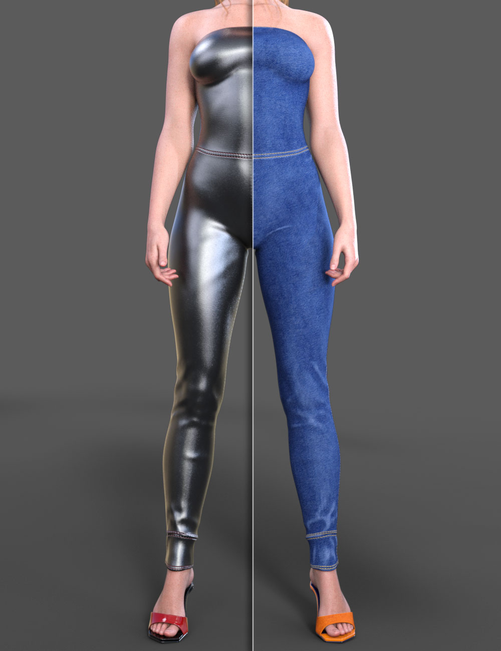 COG Jumpsuit for Genesis 9 and 8, 8.1 Female by: CatOnGlade, 3D Models by Daz 3D