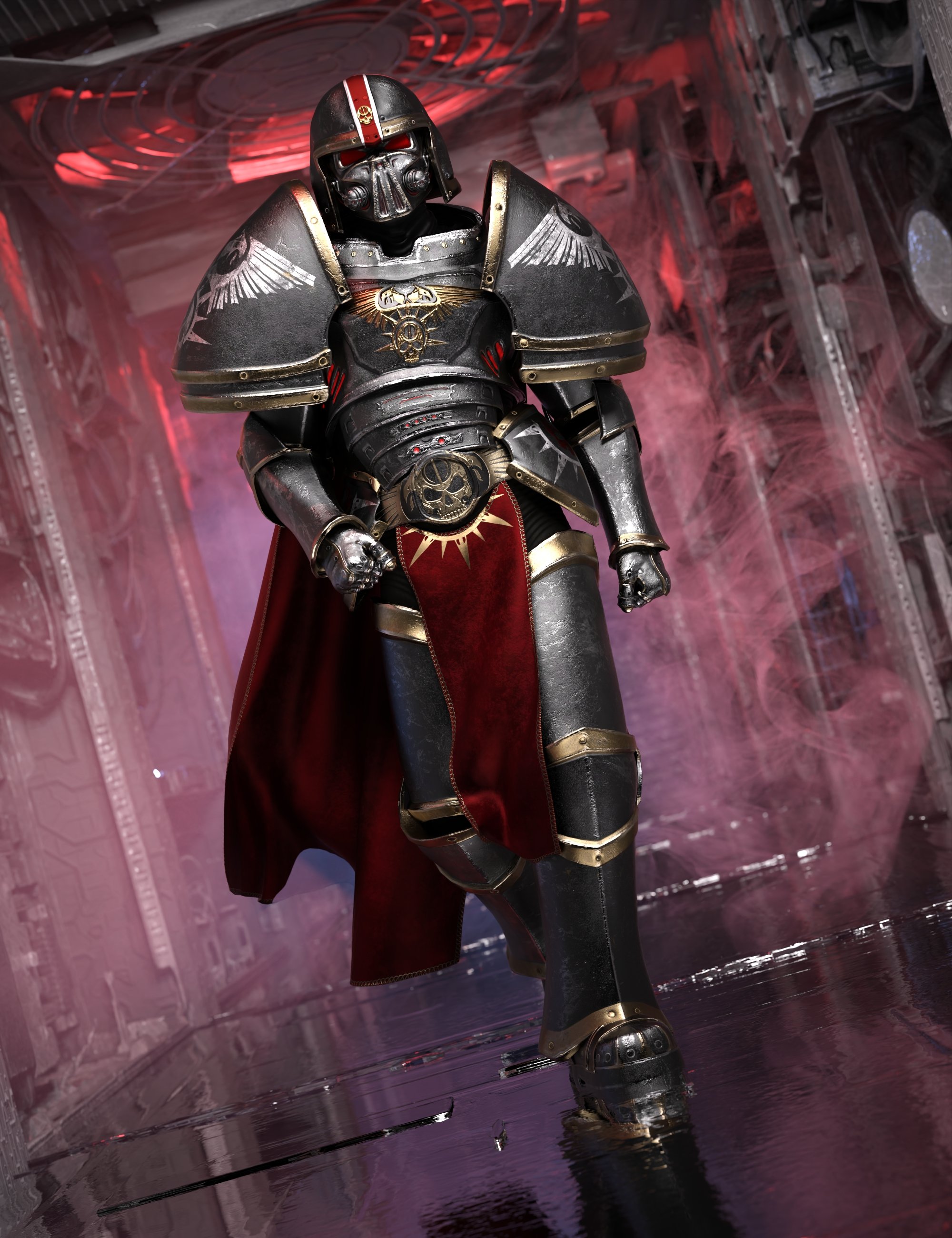 dForce Imperial Stalwart Outfit for Genesis 9 by: Barbara Brundon, 3D Models by Daz 3D