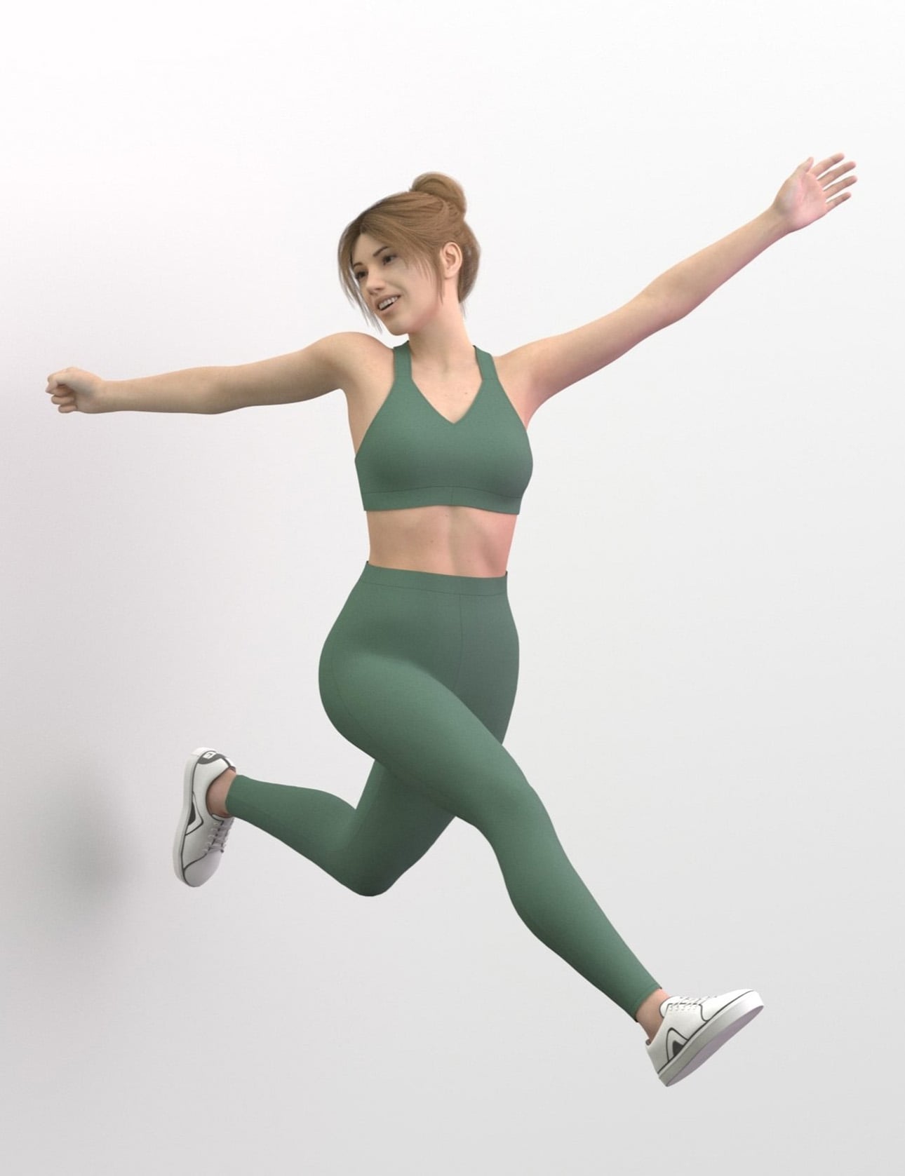 Sports Bra and Leggings Activewear Set for Genesis 8 Female by: Glam Gathering, 3D Models by Daz 3D