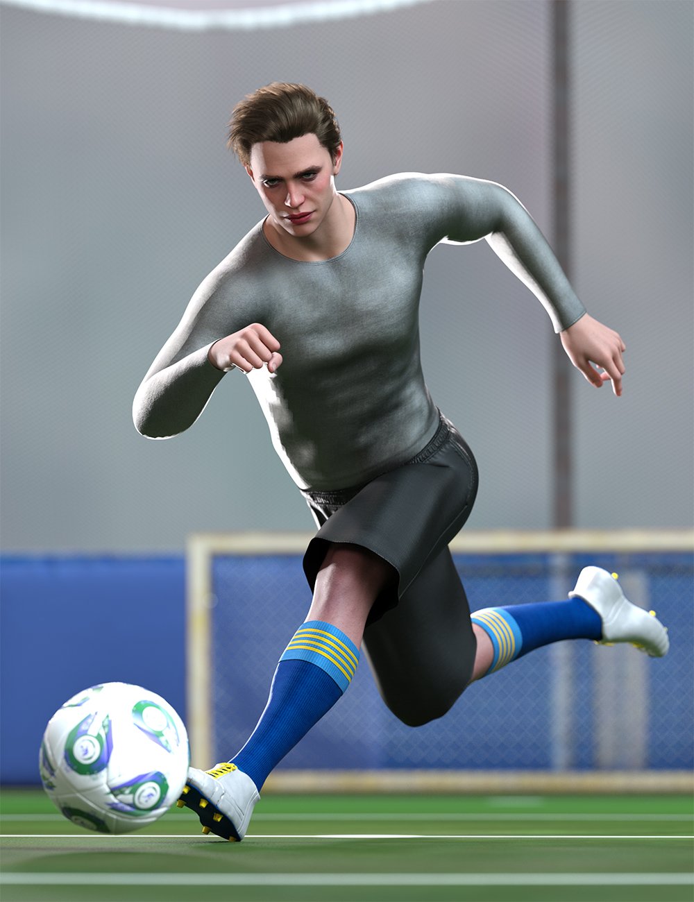 Soccer Hierarchical Poses for Genesis 9 and XI Sportballs by: Ensary, 3D Models by Daz 3D