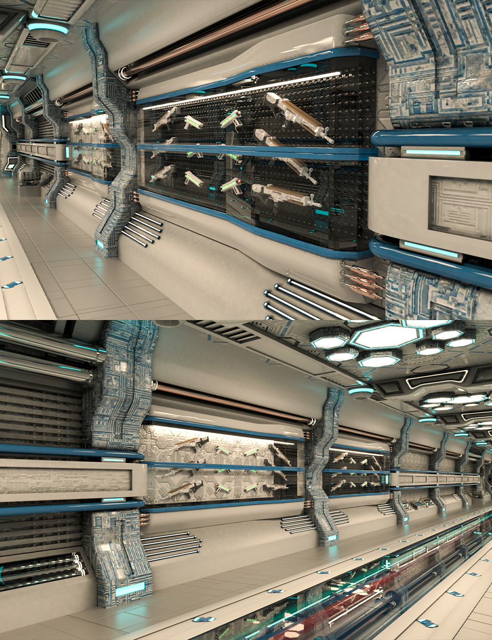Sci-Fi Firearm Hallway