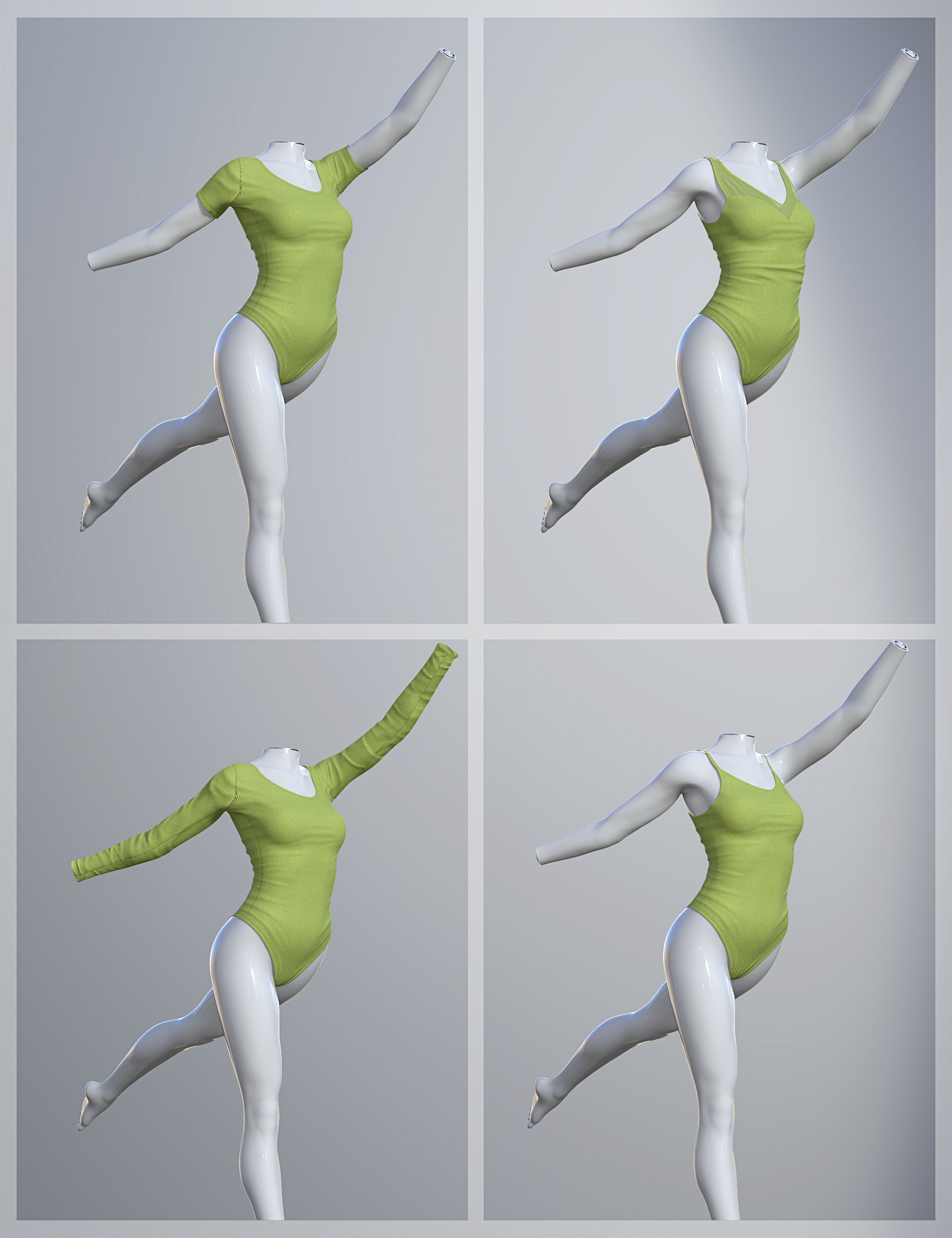 dForce SU Bodysuit Collection for Genesis 9, 8.1, and 8 Female