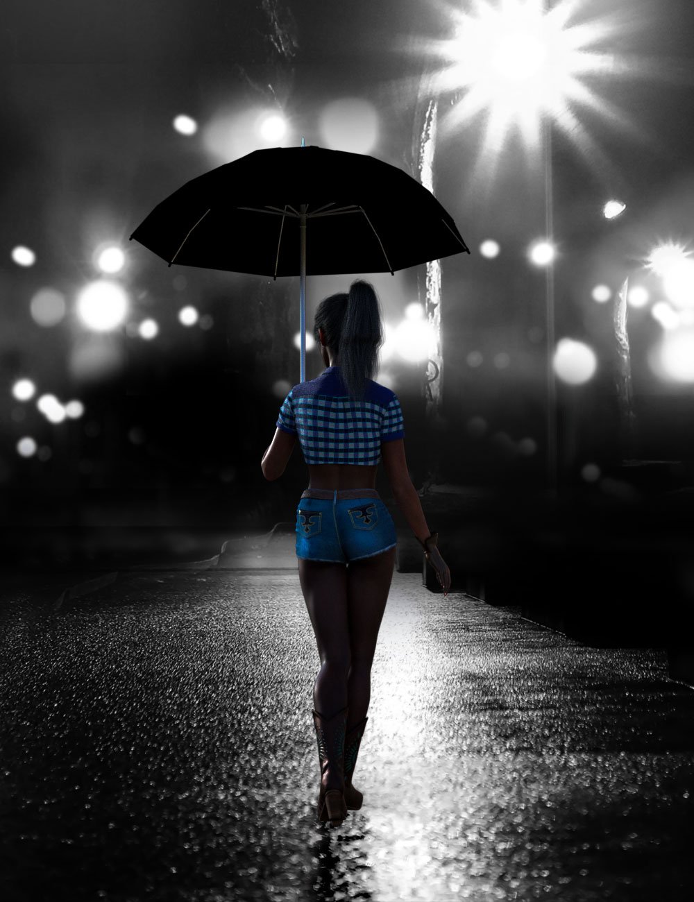 GNBD City Night Streets and Lights Brushes, Mockups & More!