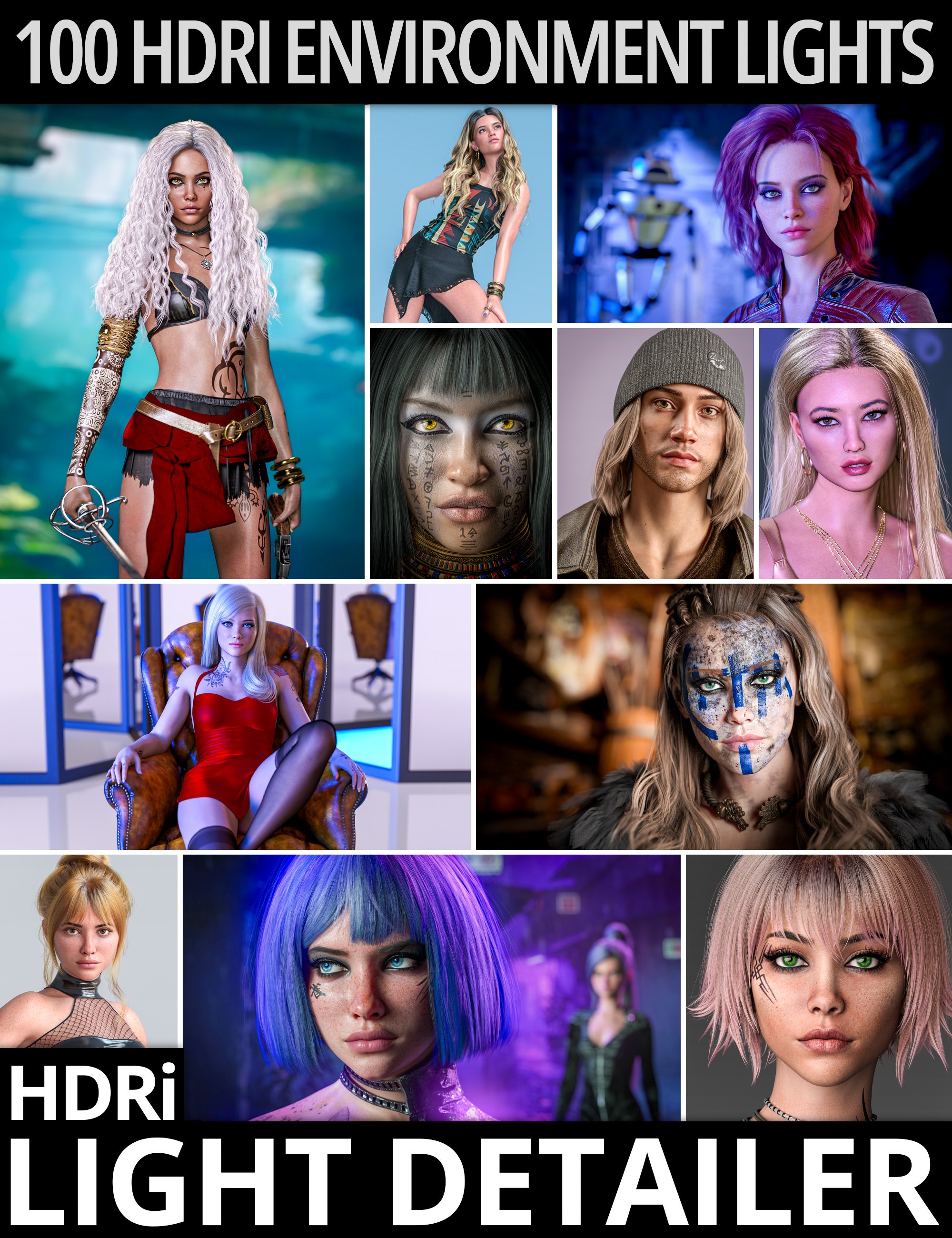 HDRi Light Detailer by: Colm Jackson, 3D Models by Daz 3D