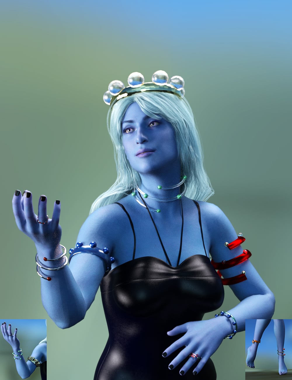 Multi Purpose Body Ring for Genesis 9 by: dobit, 3D Models by Daz 3D